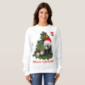 パンダはクリスマスを迎える スウェットシャツ (正面フル)