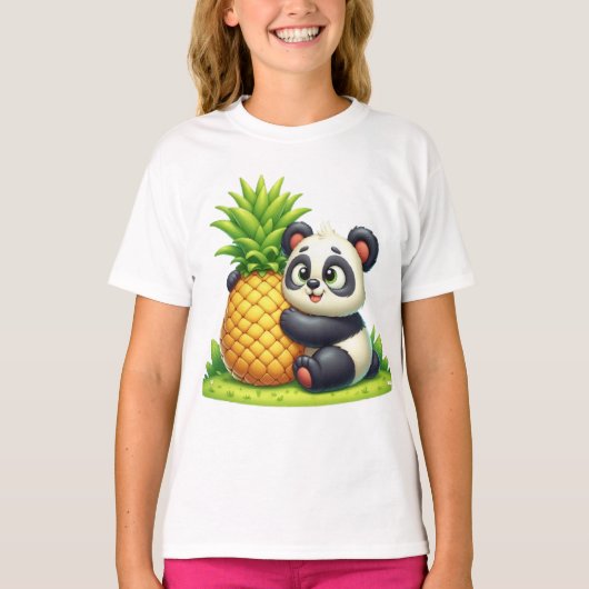 パンダはパイナップルが大好き Tシャツ (正面)