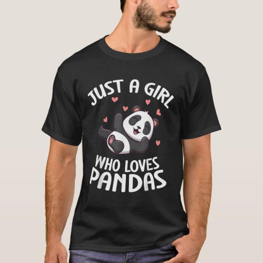 パンダはパンドラを愛する人 Tシャツ (正面)