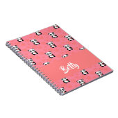 パンダはピンク柄が好き ノートブック (右側)