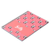 パンダはピンク柄が好き ノートブック (左側)