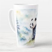 パンダは幸運をもたらす カフェラテマグ (左アングル)