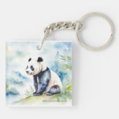 パンダは幸運をもたらす キーホルダー (裏面)