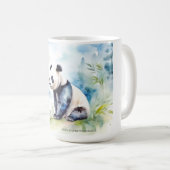 パンダは幸運をもたらす コーヒーマグカップ (正面右)