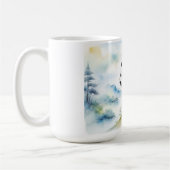 パンダは幸運をもたらす コーヒーマグカップ (左)