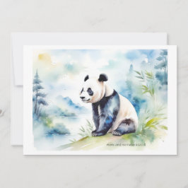 パンダは幸運をもたらす 招待状
