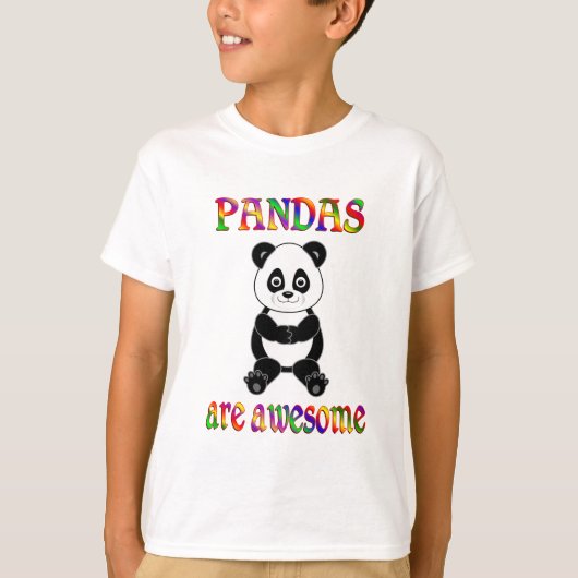 パンダは素晴らしいです Tシャツ (正面)