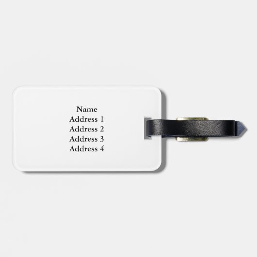 パンダは緑の眼鏡を着用BEARDO ラゲッジタグ (裏面横)