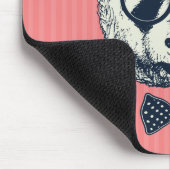 パンダは縞で飾ります マウスパッド (コーナー)