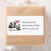 パンダはI私のナナを愛します ラベル (インサイチュ)