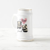パンダはI私の叔母さんを愛します ビールジョッキ (正面左)