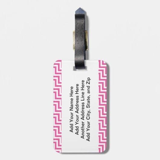 パンダはI私の叔母さんを愛します ラゲッジタグ (裏面縦)