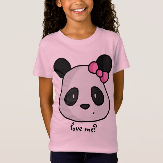 パンダはTシャツをからかいます Tシャツ (正面)