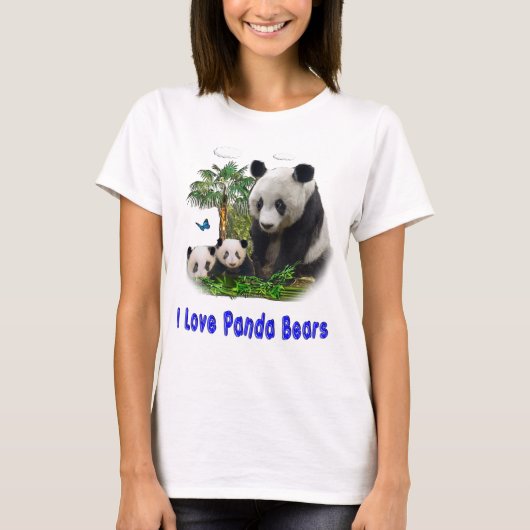 パンダはTシャツを着る Tシャツ (正面)
