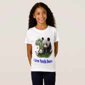 パンダはTシャツを着る Tシャツ (正面フル)