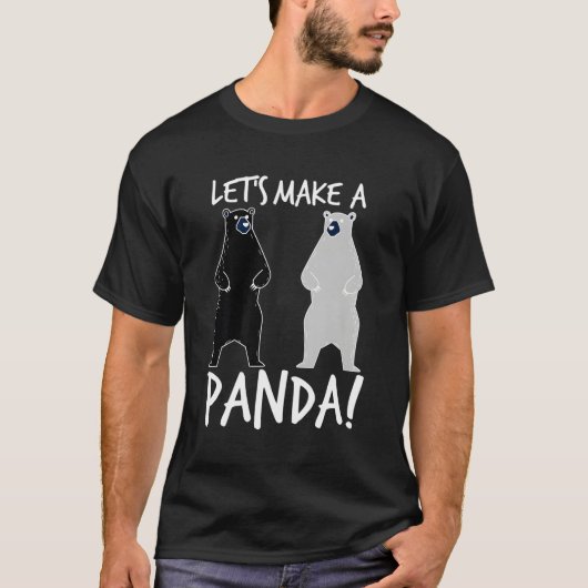 パンダを愛のクマに作ろう Tシャツ (正面)
