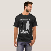 パンダを愛のクマに作ろう Tシャツ (正面フル)