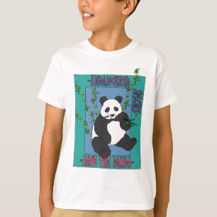 パンダを救って下さい Tシャツ