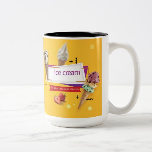 パンダアイスクリームカップ ツートーンマグカップ (右)
