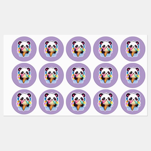 パンダアイスブリス ラベル (シート)