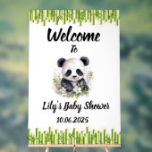 パンダアクリル赤ちゃんシャワーのサイン。 アクリルサイン (ニュートラル)