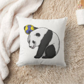 パンダアットハンドボールスポーツ クッション (ブランケット)