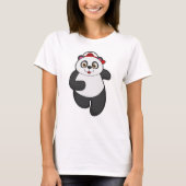 パンダアットランニングズ帽子 Tシャツ (正面)