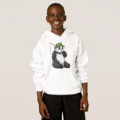 パンダアット魚釣りと魚釣り棒 (正面フル)