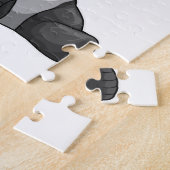 パンダアット魚釣りと魚釣り棒 ジグソーパズル (側面)