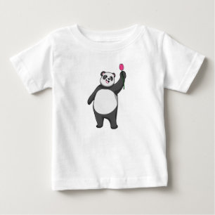 パンダウィズチューリップ ベビーTシャツ