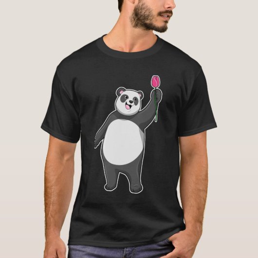 パンダウィズチューリップ Tシャツ (正面)