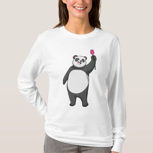 パンダウィズチューリップ Tシャツ (正面)