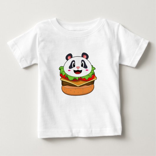パンダウィズバーガー ベビーTシャツ (正面)
