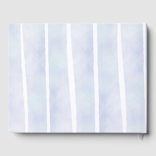 パンダウォーターテーマベビーシャワー（ボーイズブルー） ゲストブック (裏面)