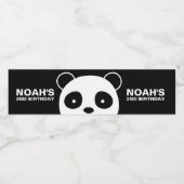 パンダウォーターボトルラベル、白黒ラベル ペットボトルラベル (シングルラベル)