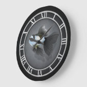 パンダオランダゴールドフィッシュクロック ラージ壁時計 (傾斜)