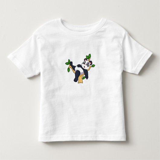 パンダオンツリー トドラーTシャツ (正面)