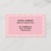 パンダカッケーキ 名刺 (裏面)