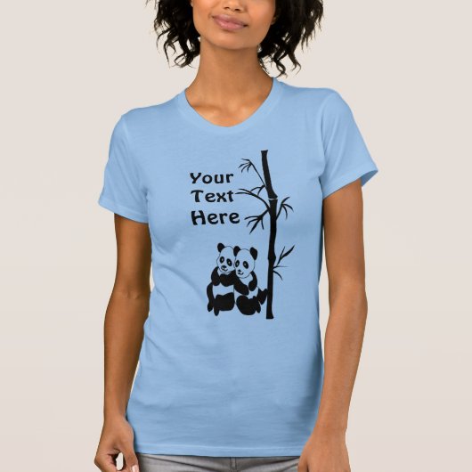 パンダカップルTシャツ Tシャツ (正面)