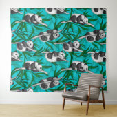 パンダカブスオンターコイズ タペストリー (インサイチュ(横))