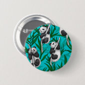 パンダカブスオンターコイズ 缶バッジ (正面&裏面)