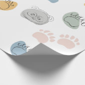 パンダカートゥーンキッズベビーラッピング紙 ラッピングペーパー (角)