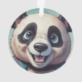 パンダカートゥーンスケッチアート オーナメント (裏面)