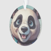 パンダカートゥーンスケッチアート オーナメント (正面)
