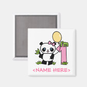 パンダガールファースト誕生日 マグネット (正面/裏面)