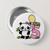 パンダガール6th誕生日 缶バッジ (正面&裏面)