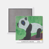 パンダキッズアートマグネット マグネット (正面/裏面)