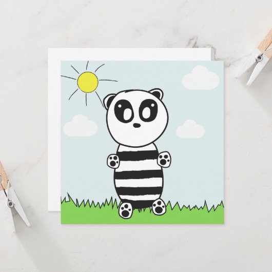 パンダキッズ カード (正面/裏面インサイチュ)