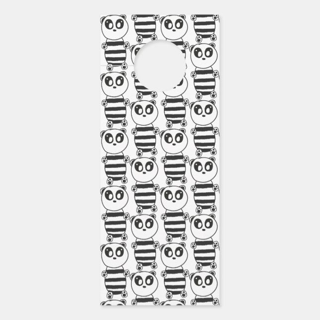 パンダキッズ ドアノブサイン (正面)