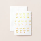 パンダキッズ 箔カード (裏面封筒付き)